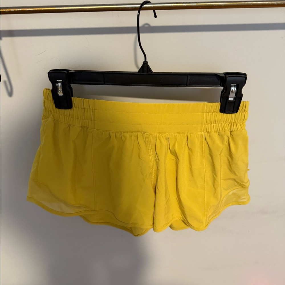 Lululemon Athletica Vibrant Yellow Athletic Shorts